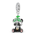 Girl Character Charm 925 Sterling Silver Enamel Pendant Bead For DIY Charm Bracelet Necklace Cute Jewelry Gift