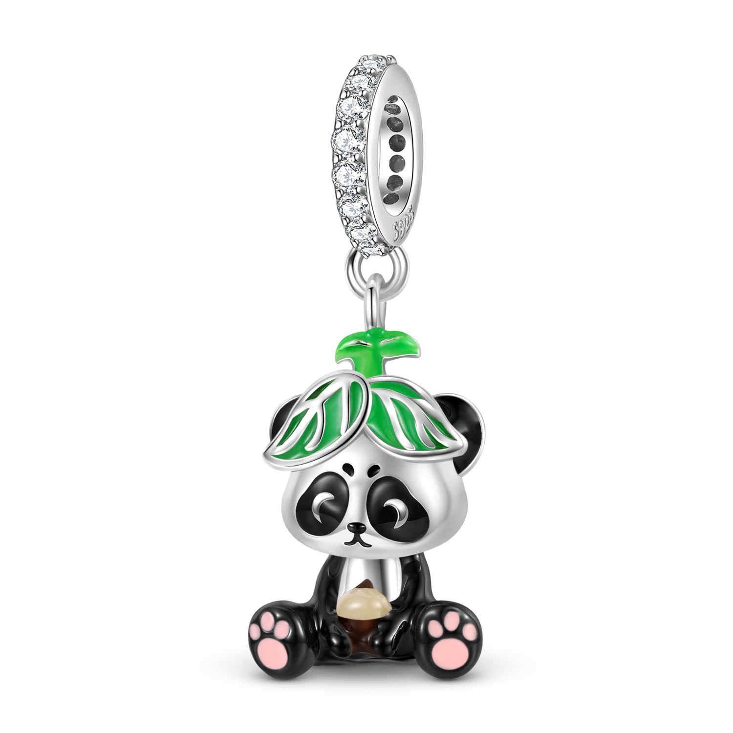Girl Character Charm 925 Sterling Silver Enamel Pendant Bead For DIY Charm Bracelet Necklace Cute Jewelry Gift