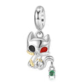 Light Fairy Charm 925 Sterling Silver Yellow Enamel Pendant Bead For DIY Charm Bracelet Necklace Fantasy Jewelry Gift