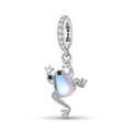 Panda Fairy Charm 925 Sterling Silver Enamel Pendant Bead For DIY Charm Bracelet Necklace Cute Jewelry Gift