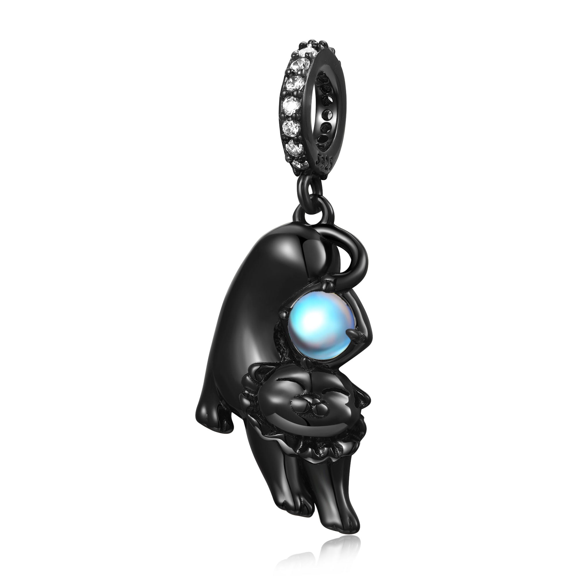 Panda Doll Charm 925 Sterling Silver Enamel Pendant Bead For DIY Charm Bracelet Necklace Cute Jewelry Gift