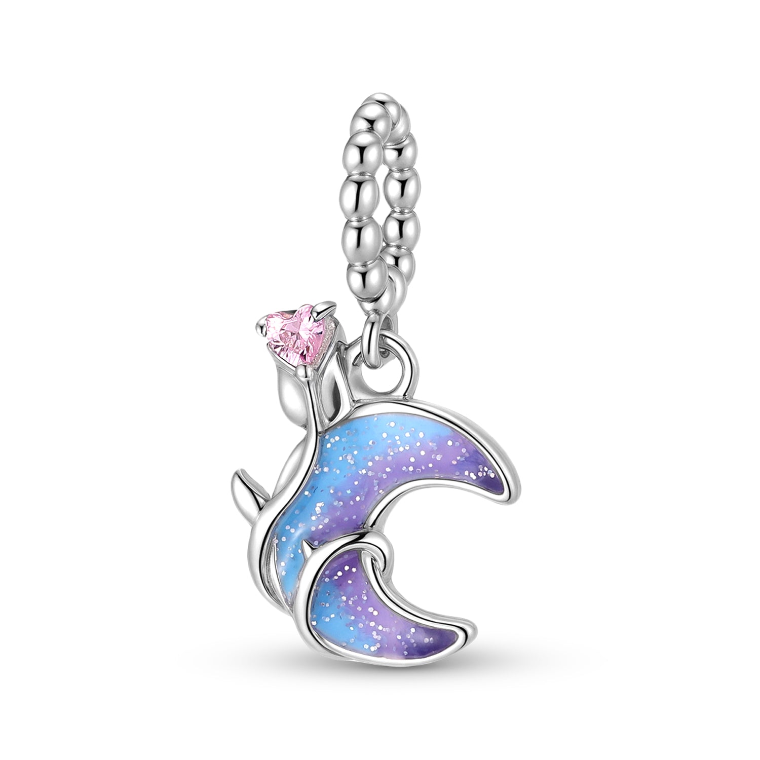 Melting Heart Charm 925 Sterling Silver Black Gold Plated Pendant Bead For DIY Charm Bracelet Necklace Gothic Jewelry Gift
