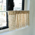 Floral Printed Semi-curtain Sunshade Short Window Curtain