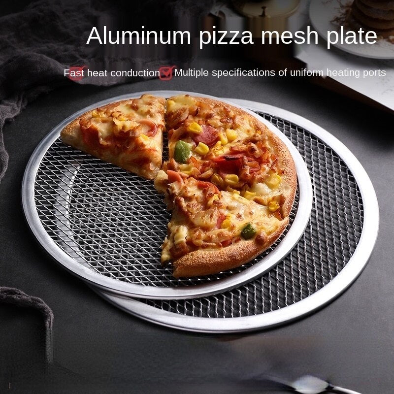 Non Stick Pizza Screen Pan Baking Tray Metal Net BBQ Bakeware Kitchen Tools