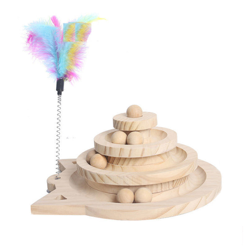 Pets Toy Tower Tracks Disc cat Intelligence Amusement Toys