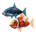 Kids Electric Remote Control Flying Fish Shark Clownfish Toys