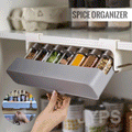 Kitchen Self-adhesive Spice Organizer Hidden Kitchen Supplies Storage