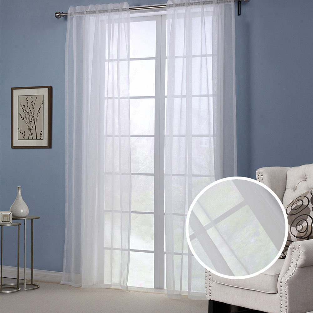 Plain Window Screen Curtains for Living Room Bedroom Home Decoration Curtains