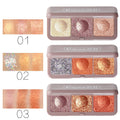 3-Colors Mashed Potato Eyeshadow Palette Beauty Eye Makeup Cosmetic