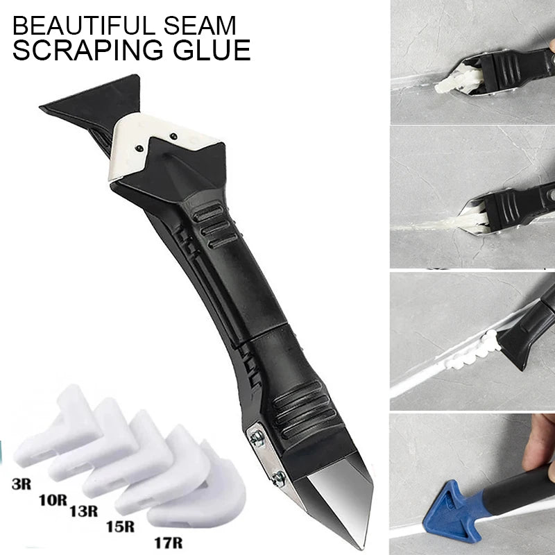 Silicone Scraper Glue Remover Knife Angle Beauty Crevice Spatula Tool