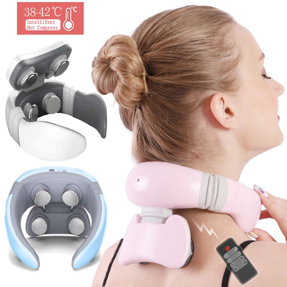 Pulse Back Power Control Far Infrared Neck Massage Pro Pain Relief Tool Health Care
