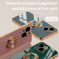 Stand Back Cover Ring 6D electroplating Glossy Case