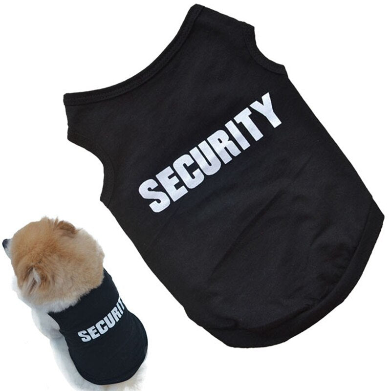 Cute Dog Clothes Pet Vest Puppy Letter Print Cotton T Shirt