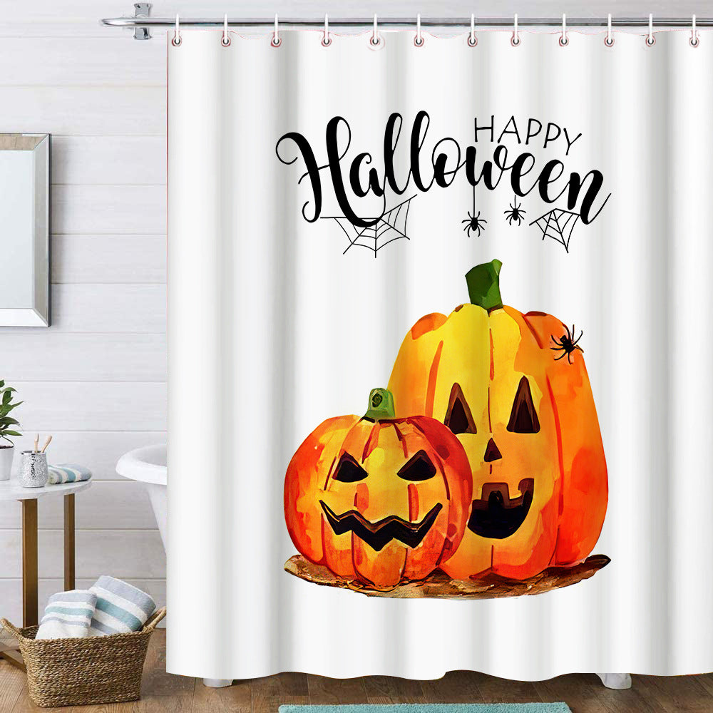 Halloween Pumpkin Trick or Treat Shower Curtains