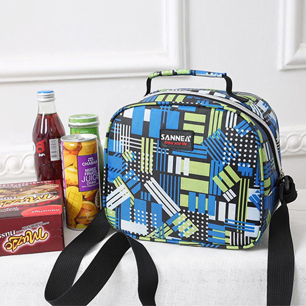 Waterproof Picnic Lunch Bag Portable Oxford Canvas Tote  Food Storage