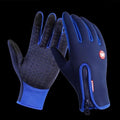 Full Finger Windproof Leather Warm Anti Slip Fishing Cycling Gloves