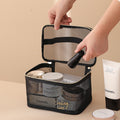 Mesh Unisex Toiletry Pouch Outdoor Travel Necessaire Bag