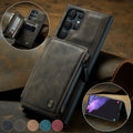 Wallet Phone Case For Samsung Galaxy Zipper Card Holder Leather Cover