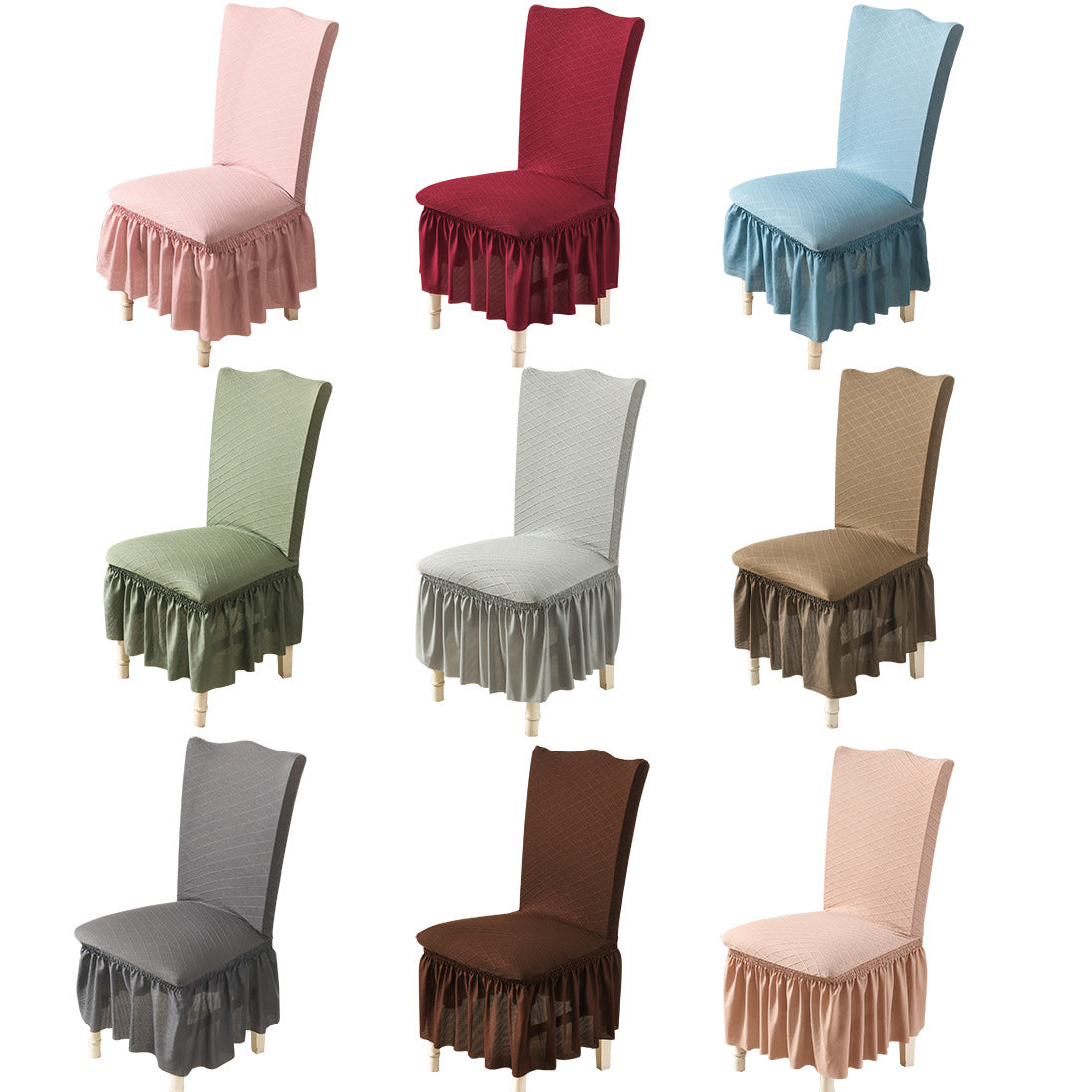 Solid Color Removable Anti-dirty Seat Chair Covers Chair Protectors