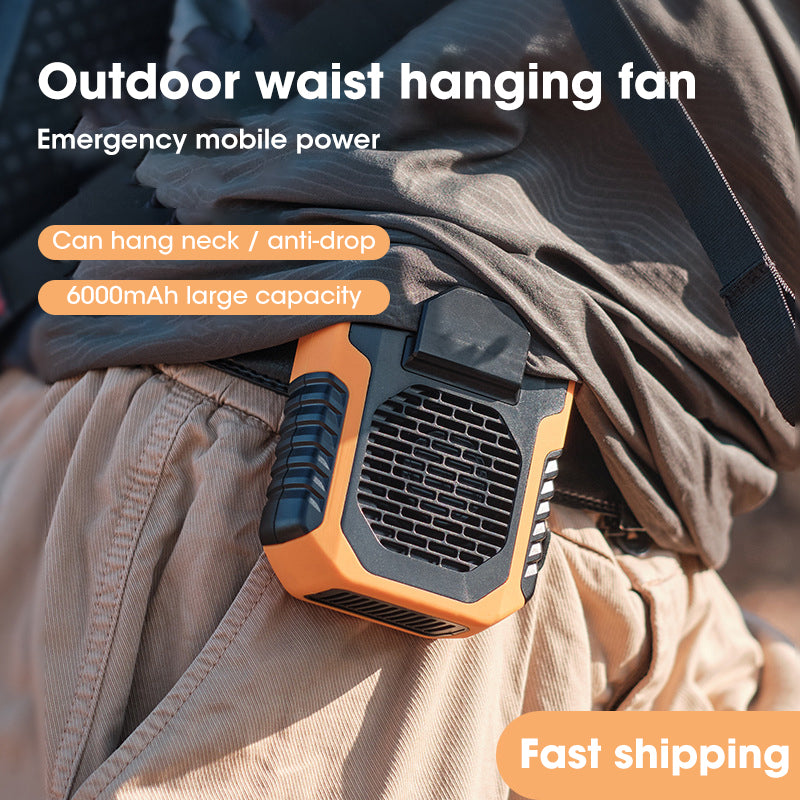 Portable Waist Fan USB Air Conditioning Hanging Neck Mini Fan