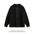 Casual V-neck Knitted Sweater Mens Coat