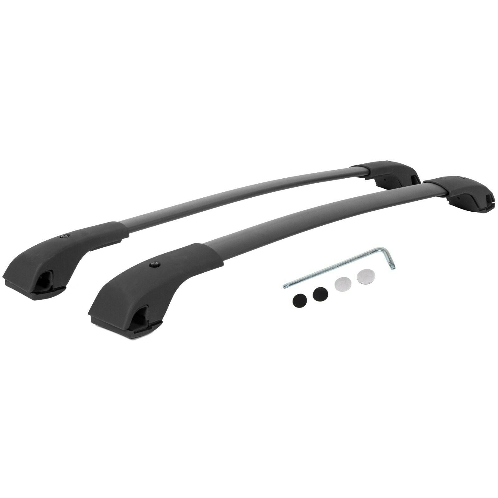 For 2018-2021 S Ubaru Crosstrek Aero-Style Black Roof Rack Cross Bar Set