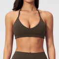 Halter-neck Hollow-out Design For A Beautiful Back Tight-fitting Sports Bra