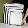 Stainless Steel Square Tray For Tiramisu Box