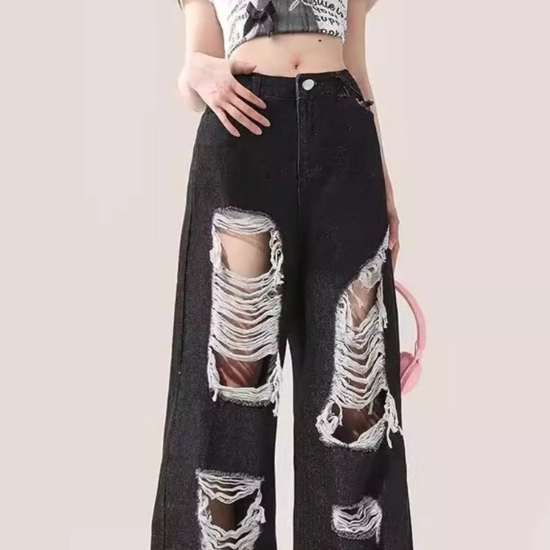 Womens Summer New Arrival Stylish Ripped Denim Jeans