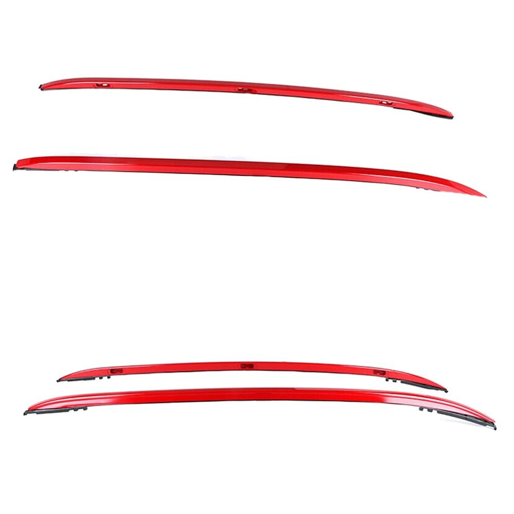 Fits 18-20 Toyota C-HR 4DR OE Style Red Roof Rack Side Rails Bar Aluminum - 2PCS