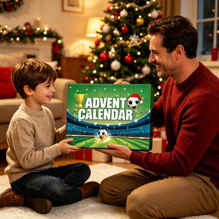 Football World Cup Advent Calendar 2026, 24 Days Countdown Blind Box With Mini Soccer Toys, Players, Trophies, Medals & Whistles, Christmas Surprise Gift Set For Kids & Football Fans
