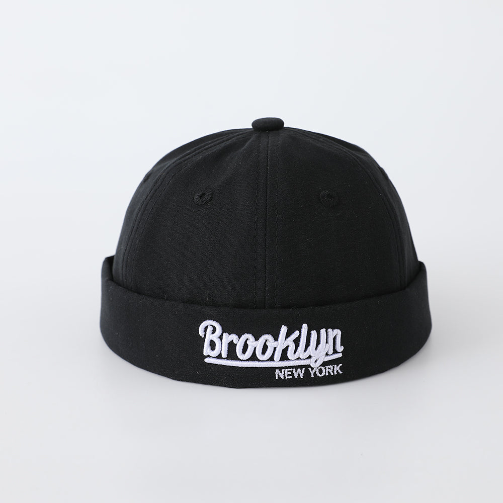 Children's Single-color Three-dimensional English Embroidered Adjustable Simple Hip-hop Style Landlord Hat Suitable For Outdoor Street Travel