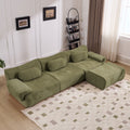 Modular Combination, Bamboo Joint Shape, Armchair, Extra-Large Compression & 3 1 Seater Chenille Deep-Seat  With 3 Pillows  All Fit Living Room Bedroom