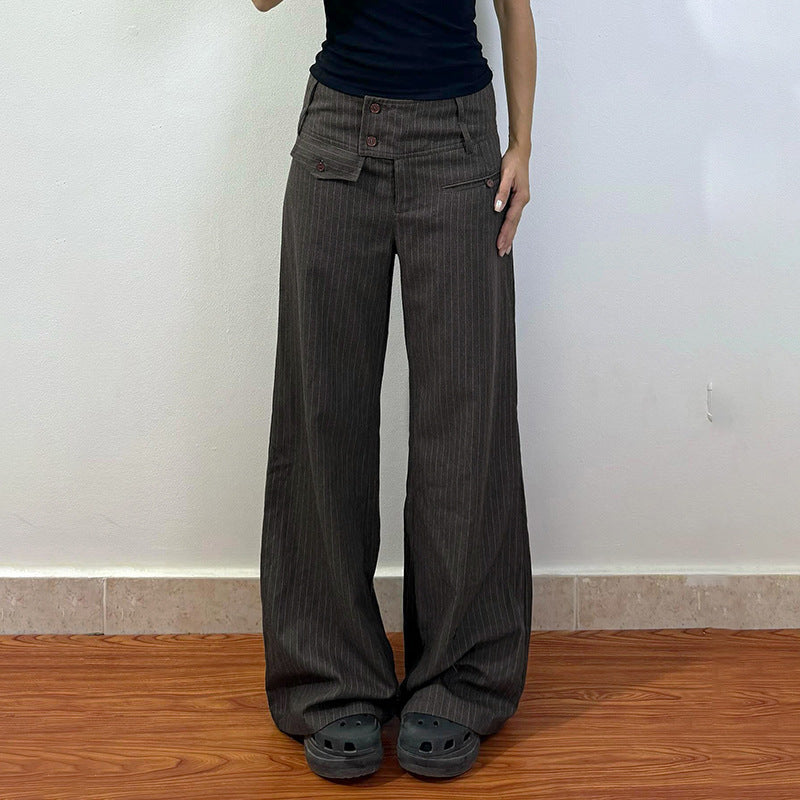 Commuter Low-rise Drapey Dress Pants