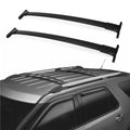 Set 2 Black Aluminum Matte Roof Rack Bars For 2016-2019 Explorer Sport Utility