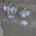Handmade Acrylic Petal Pearl-Effect Versatile Earrings