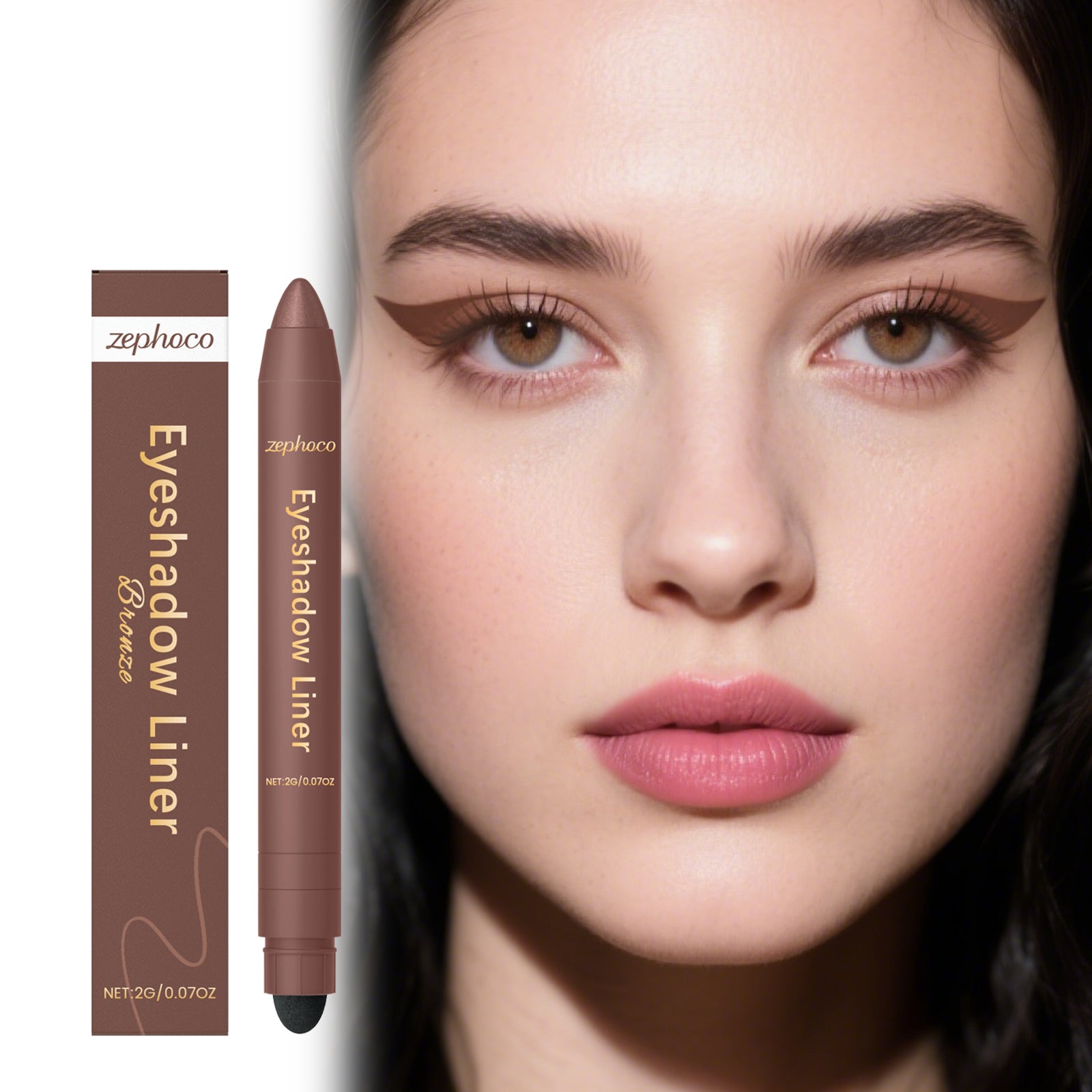 2-in-1 Eyeliner Pencil Bronze
