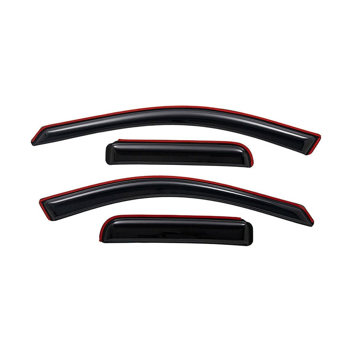 4pcs In Channel Style Sun Rain Window Visors Visor For 194407