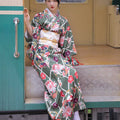 Womens Retro Japanese-style Yukata Traditional Dress