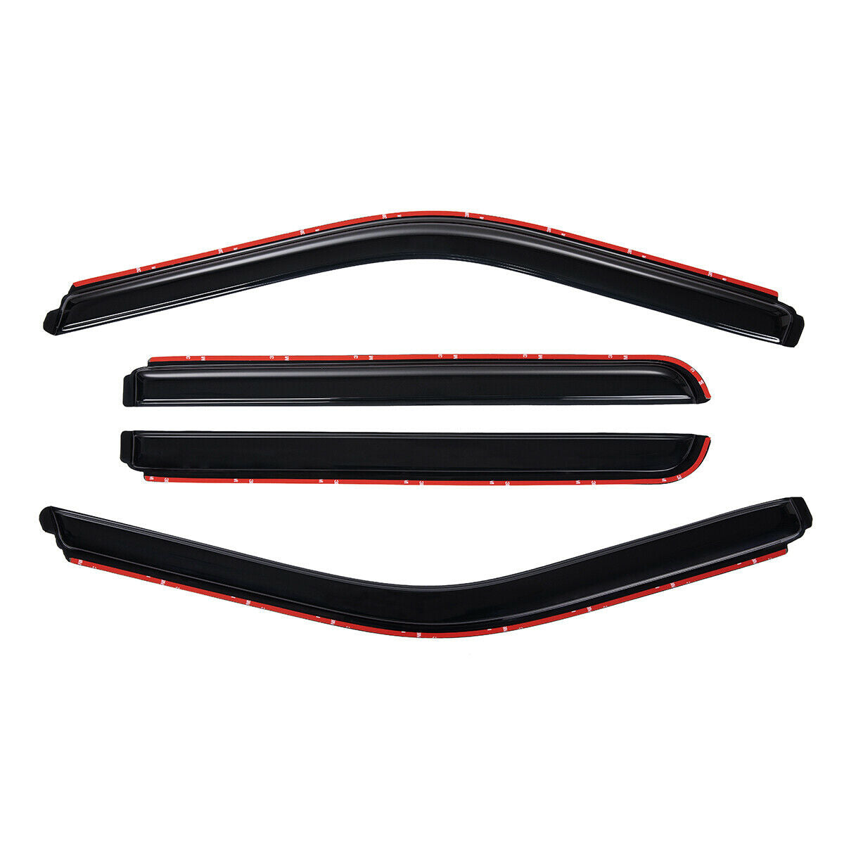 4pcs In Channel Style Sun Rain Window Visors Visor For 194975