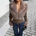 Versatile Casual Slim-fit Zip-up Knit Jacket