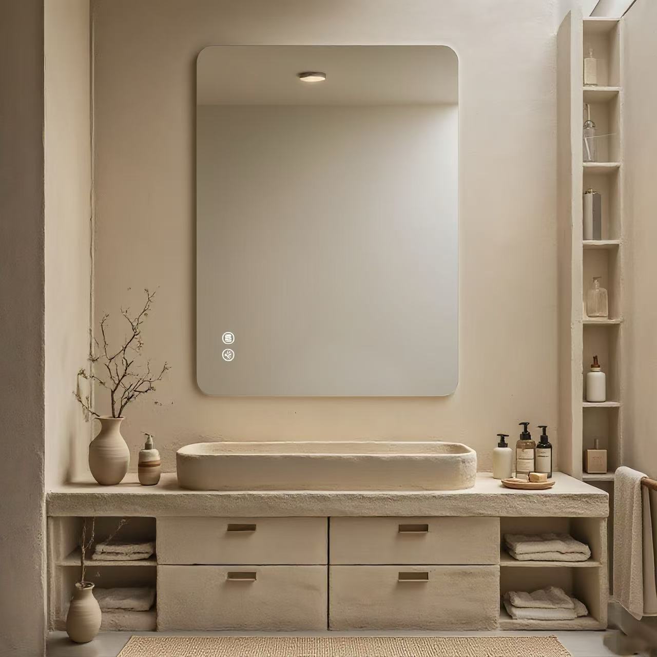 Rectangular Backlit Mirror Bathroom 30 X40
