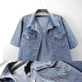 Womens Casual Versatile Denim Jacket