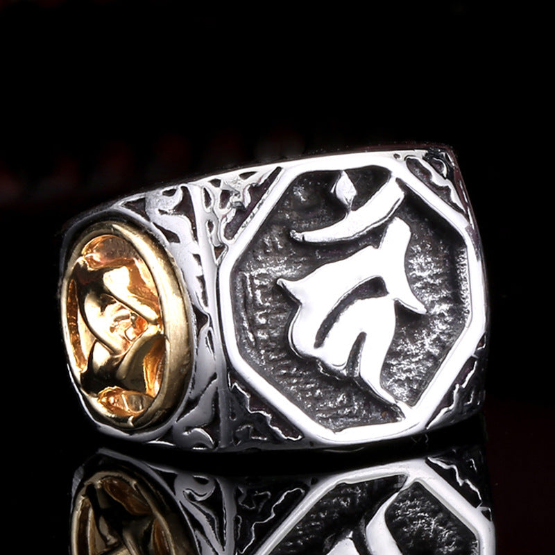 Mens Vintage Single Finger Ring