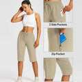 Multi-Pocket Lightweight Quick-Drying Cropped Sports Shorts