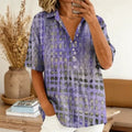 Button-down Collar Pullover Shirt Top