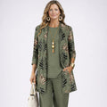 Womens Casual 3-Piece Set With 3D Print