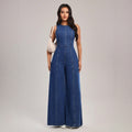 Denim Overalls Sleeveless Wide-leg Slim-fit Suspender Pants