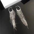 Electroplated Silver Needle Korean-style Trendy Earrings For Women