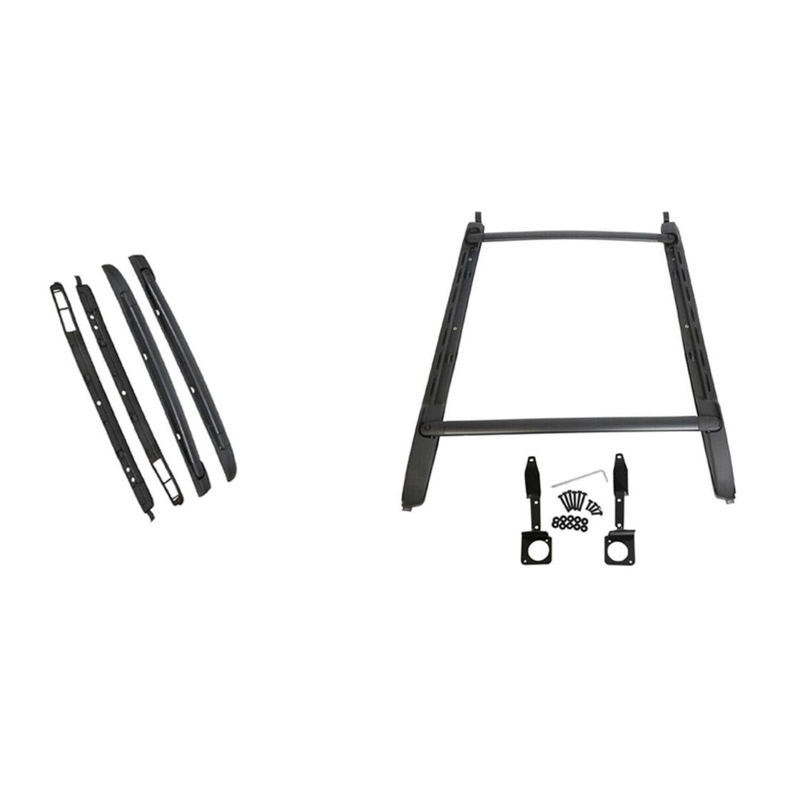 For 2005-2021 T Oyota Tacoma Double Cab Top Roof Rack Side Rails Bars Set